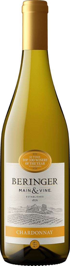 Chardonnay wine bottle