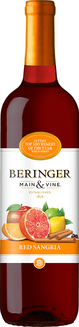 Red Sangria wine bottle