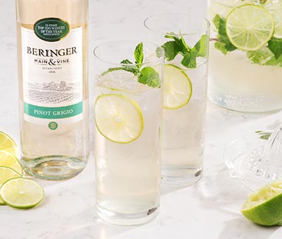 Sparkling White Wine Mojito